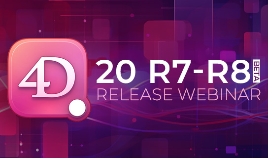 Join 4D 20 R7&R8 Release Webinar